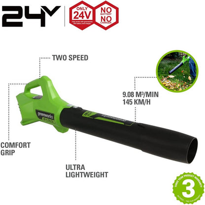 GREENWORKS 24 VOLT ACCU BLADBLAZER