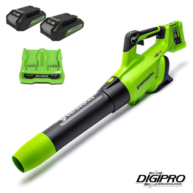 GREENWORKS 48 VOLT (2X24 VOLT) ACCU BLADBLAZER DIGIPRO