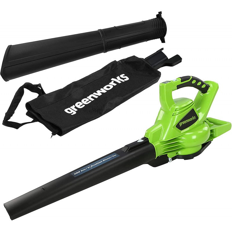 GREENWORKS 40 VOLT ACCU BLADBLAZER EN ZUIGER DIGIPRO