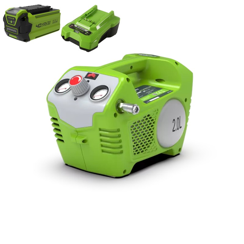 GREENWORKS 40 VOLT ACCU COMPRESSOR