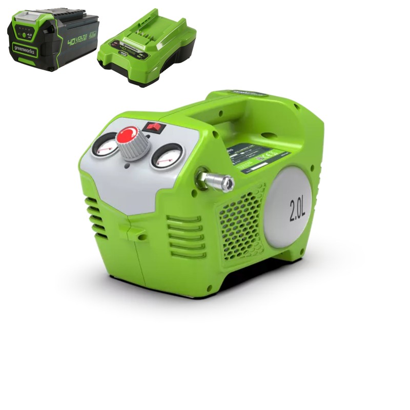 GREENWORKS 40 VOLT ACCU COMPRESSOR