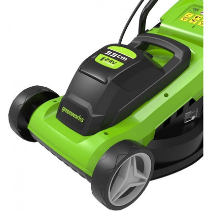 GREENWORKS 24 VOLT ACCU MAAIER (33CM)