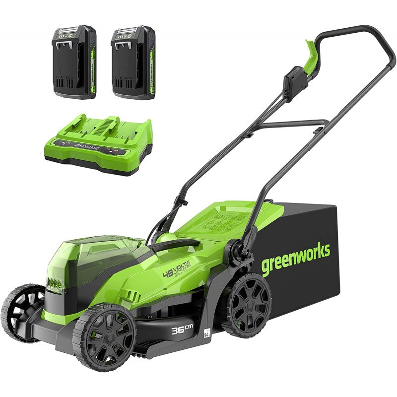 GREENWORKS 48 VOLT (2X24 VOLT) ACCU MAAIER (36 CM)