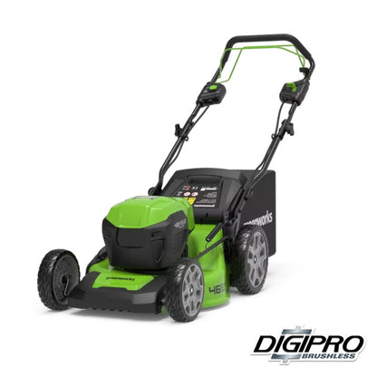 GREENWORKS 48 VOLT (2X24 VOLT) ACCU MAAIER (46 CM) ZELFRIJDEND (DIGIPRO)