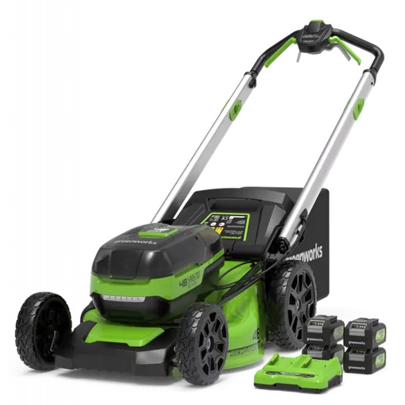 GREENWORKS 48 VOLT (2X24 VOLT) ACCU MAAIER (46 CM) ZELFRIJDEND (DIGIPRO)