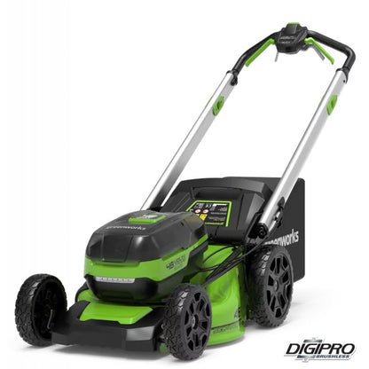 GREENWORKS 48 VOLT (2X24 VOLT) ACCU MAAIER (46 CM) ZELFRIJDEND (DIGIPRO)