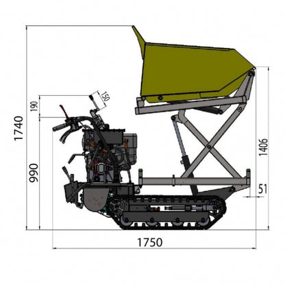 LUMAG RUPSDUMPER HIGH-TIP MD500HPROHT